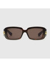 special fit rectangular sunglasses tortoiseshell injection 755259J16912323 - GUCCI - BALAAN 1