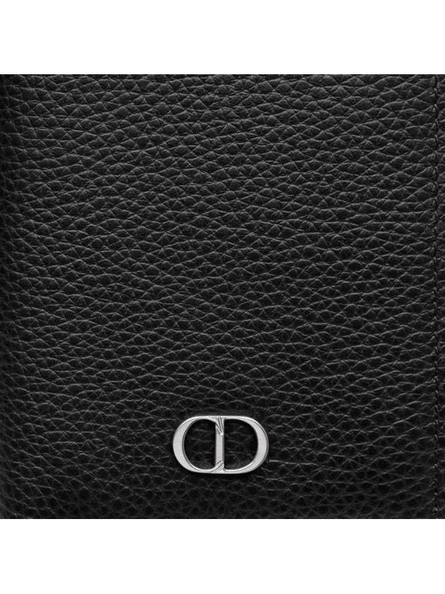 CD Icon Grained Calfskin Card Wallet Black - DIOR - BALAAN 5