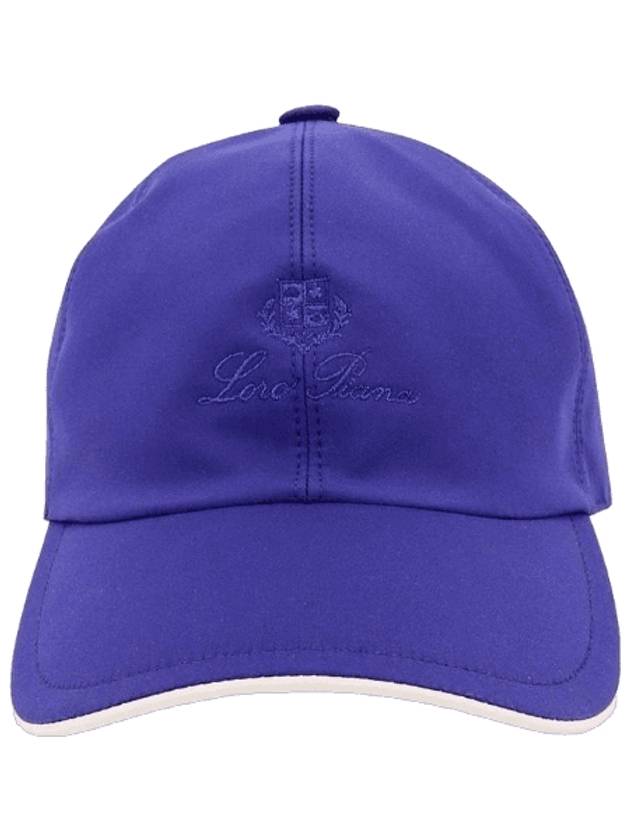 Embroidered Logo Ball Cap Blue - LORO PIANA - BALAAN 1