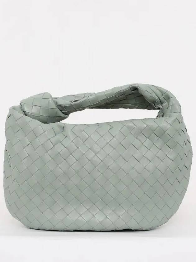 Teen Jodie Intrecciato Leather Tote Bag Mint - BOTTEGA VENETA - BALAAN 4