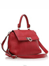 Ferragamo Classic Sophia Bag Red Silver 21 A896 Cross - SALVATORE FERRAGAMO - BALAAN 3