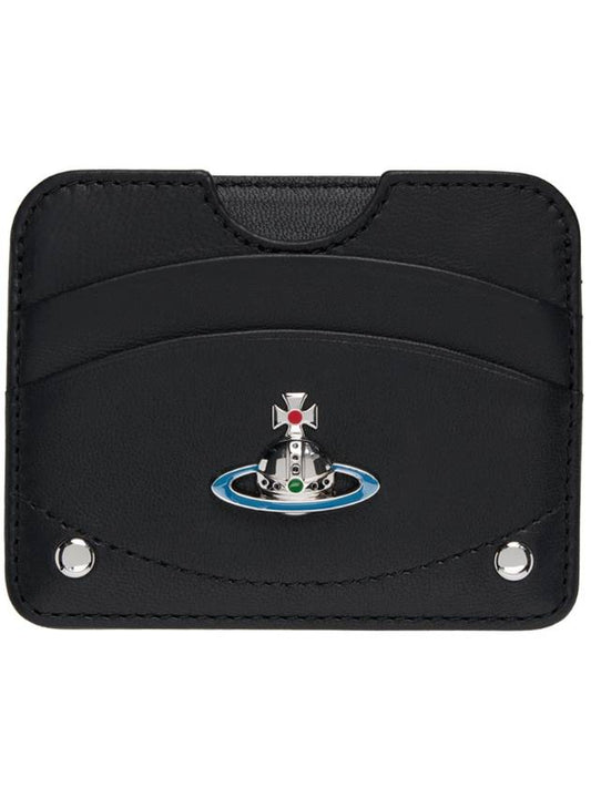 Nappa Half Moon Card Holder Black - VIVIENNE WESTWOOD - BALAAN 2