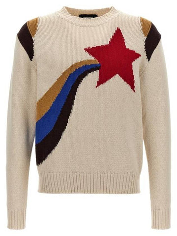 24SS Men's Jacquard Knit Sweater S71HA1261D13014961 Multicolor BPG - DSQUARED2 - BALAAN 1