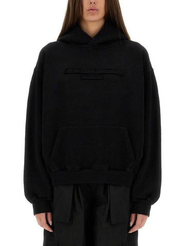 Alexander Wang Sweatshirt With Embossed Logo - ALEXANDER WANG - BALAAN 1