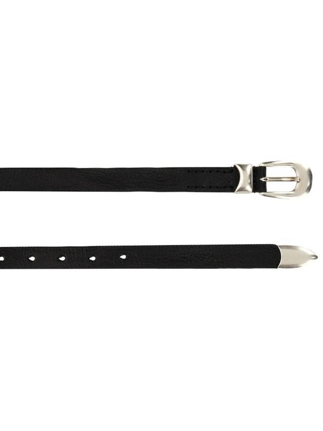 Men's 2cm Leather Belt Black - OUR LEGACY - BALAAN 5