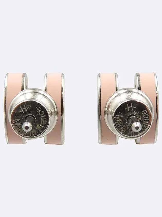 H608002 Pop Asche Mini H Logo Earrings - HERMES - BALAAN 3