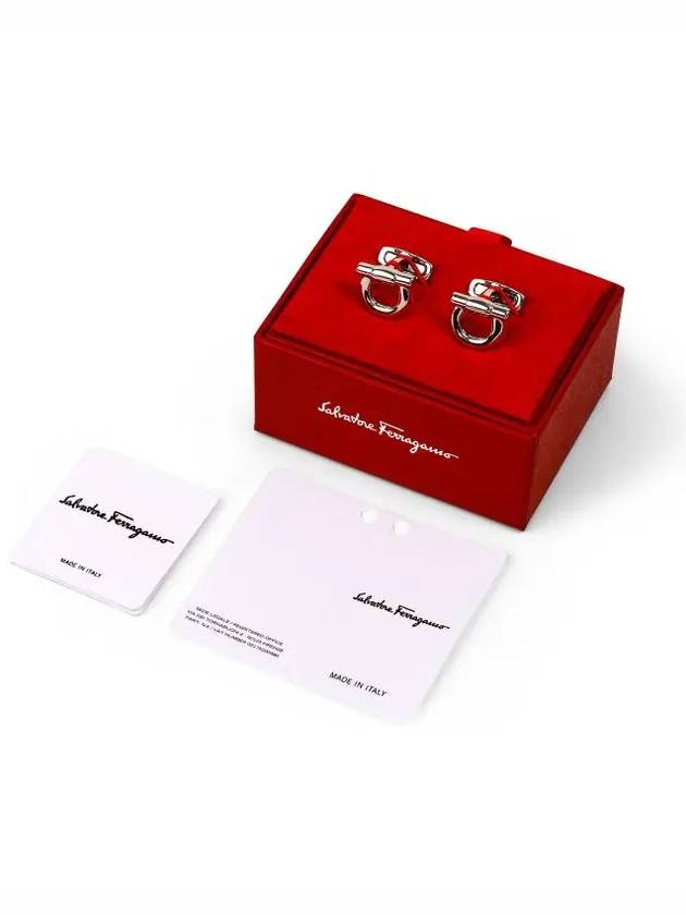 Gancini Logo Cufflinks Silver - SALVATORE FERRAGAMO - BALAAN 5