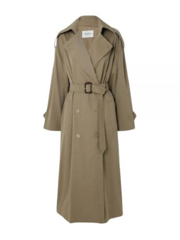 Salpa Double Breasted Water Repellent Trench Coat Beige - MAX MARA - BALAAN 2