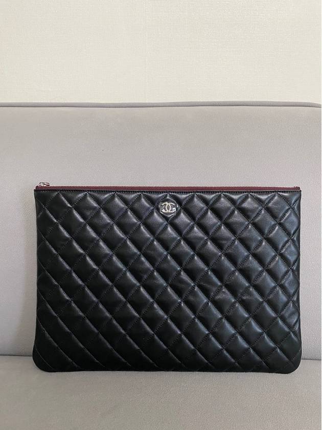 Classic Clutch Large Caviar Black Silver A82552 - CHANEL - BALAAN 2