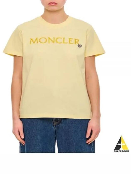 24 8C00006 829HP 10W Logo Embroidered T Shirt - MONCLER - BALAAN 1