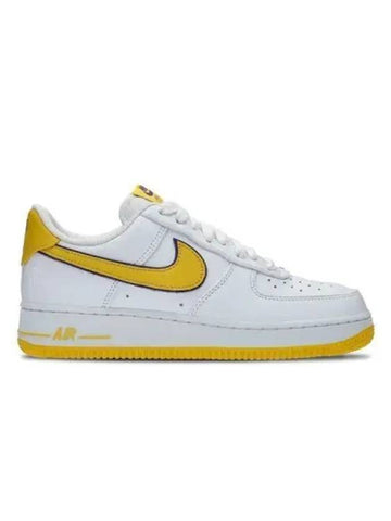 Air Force 1 Low Top Sneakers Yellow White - NIKE - BALAAN 1