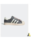 Superstar 82 Leather Low Top Sneakers Black Wonder Quartz - ADIDAS - BALAAN 2