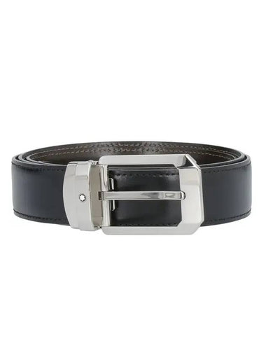 Classic Reversible Leather Belt Brown Black - MONTBLANC - BALAAN 1