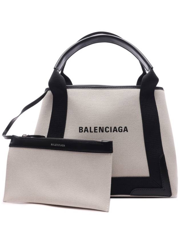 Cabas Logo Canvas Small Tote Bag Black - BALENCIAGA - BALAAN 3