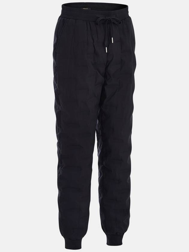 Quilted Duck Down Jogger Straight Pants Black - IKALOOOK - BALAAN 2