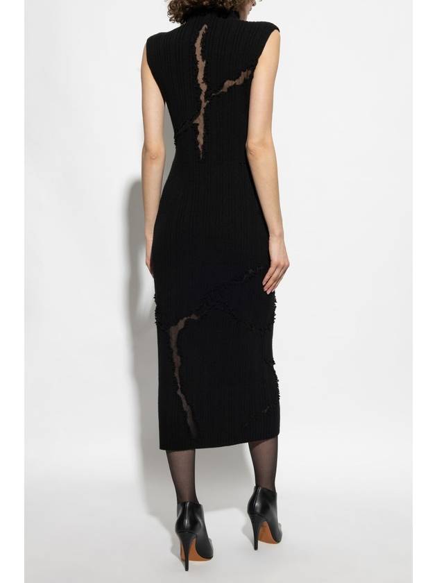 Alexander McQueen Wool Dress, Women's, Black - ALEXANDER MCQUEEN - BALAAN 4