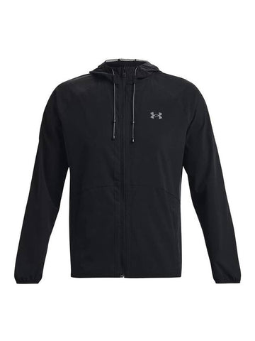 Men's Stretch Woven Windbreaker Black - UNDER ARMOUR - BALAAN 1