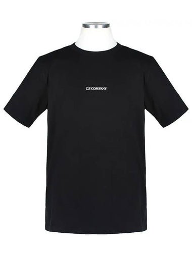 16CMTS085A 999 Logo Round Short Sleeve TShirt - CP COMPANY - BALAAN 1