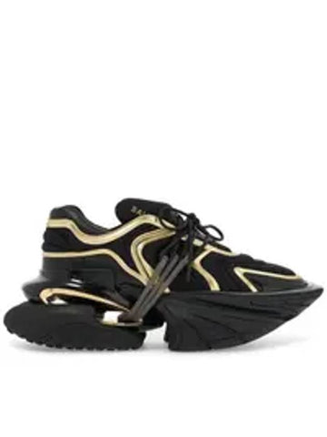 Unicorn Wave Trainer Low Top Sneakers Black - BALMAIN - BALAAN 1