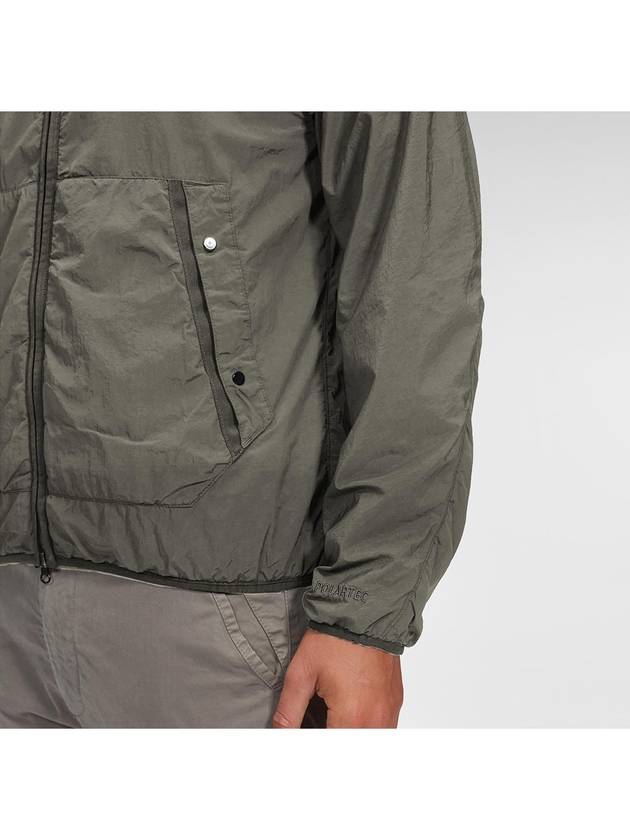 Goggles Polyamide Hooded Jacket Khaki - CP COMPANY - BALAAN 7