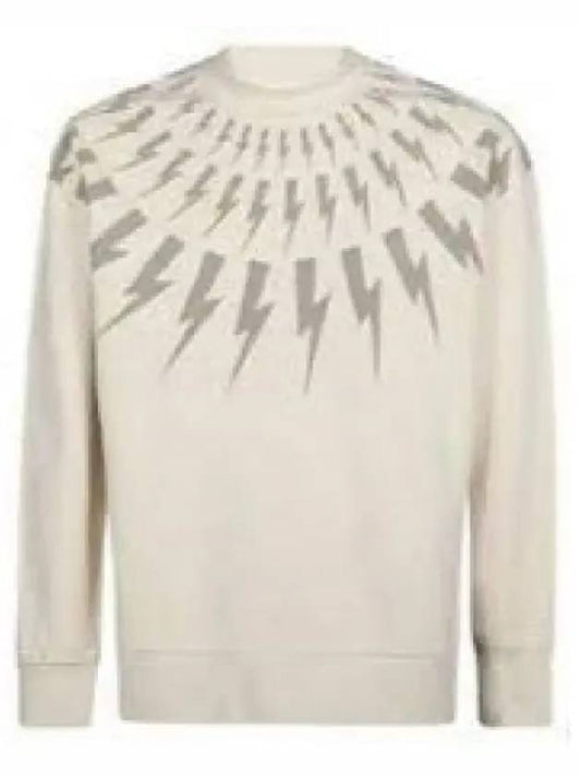 Neil Barrett Fairisle Thunderbolt Easy Sweatshirt NBV7JS010S V517S 252 938721 - NEIL BARRETT - BALAAN 1