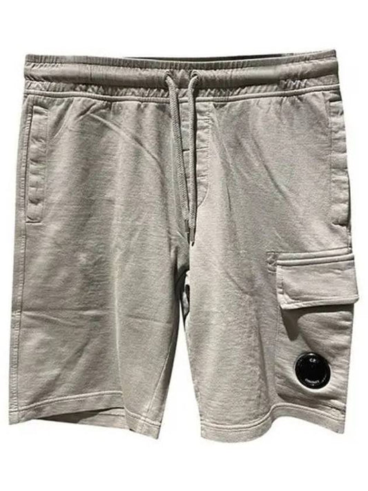 Men's Lens Patch Cargo Shorts Grey - CP COMPANY - BALAAN 2