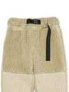 OGAFF Paisley Patch Sheaper Fleece Wide Pants Beige - OGARP - BALAAN 4