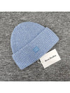 Small Face Logo Beanie Steel Blue - ACNE STUDIOS - BALAAN 3