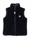 Kids down padded double sided vest black 1A00113809BY 742 - MONCLER - BALAAN 3