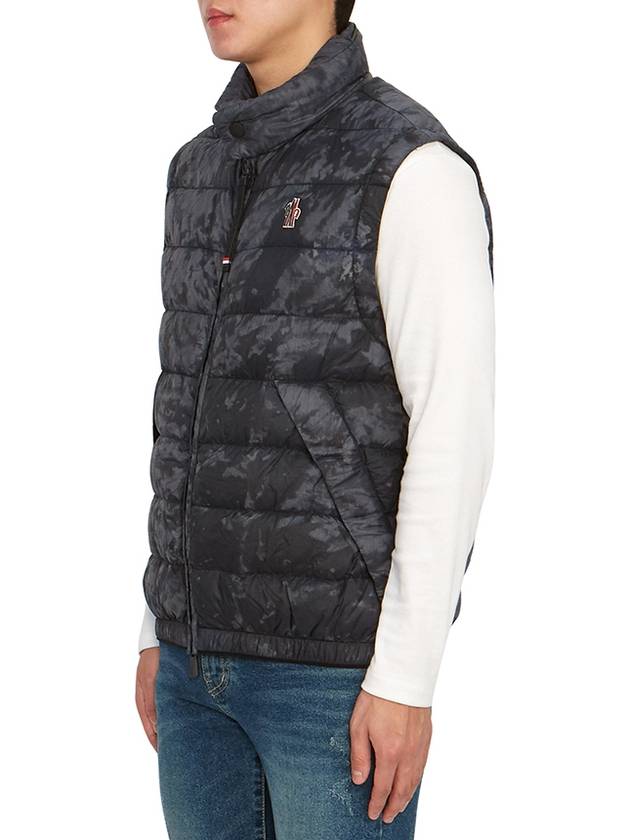 Men's Mornans Down Vest Dark Grey - MONCLER - BALAAN 4