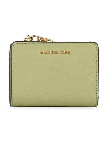 Michael Kors 'Billfold' Green Leather Wallet - MICHAEL KORS - BALAAN 1