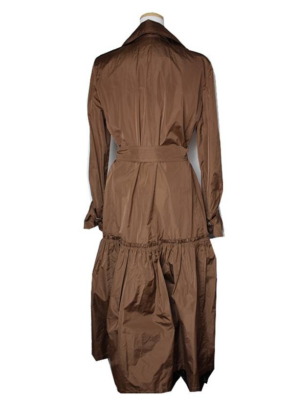 Brown silk blend one piece trench coat 55 66 - MAX MARA - BALAAN 2