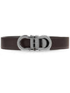 Gancini Reversible Leather Belt Black Dark Brown - SALVATORE FERRAGAMO - BALAAN 3