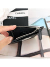 CC Logo Lambskin Silver Zipper Card Wallet Black - CHANEL - BALAAN 9