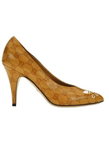 GG Supreme Pumps Heel Yellow - GUCCI - BALAAN 1