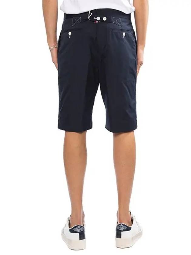 Men's Stitched Chino Shorts Navy - THOM BROWNE - BALAAN 5