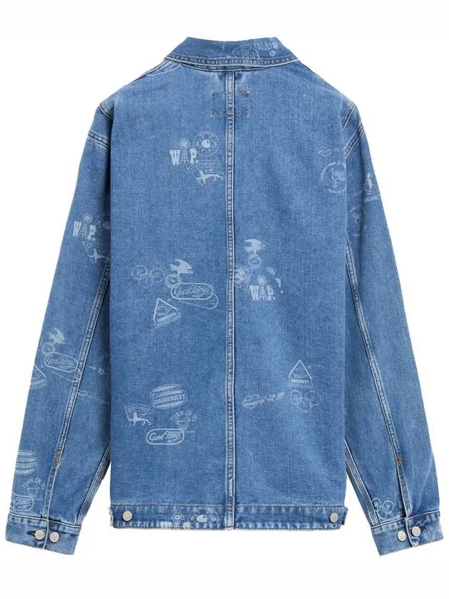 Logo Patch Stamp Denim Jacket Blue I033743 2LN35 - CARHARTT - BALAAN 3