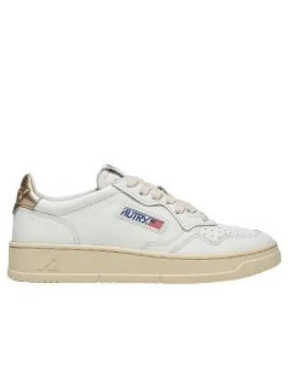 Medalist Goatskin Low Top Sneakers Gold White - AUTRY - BALAAN 2