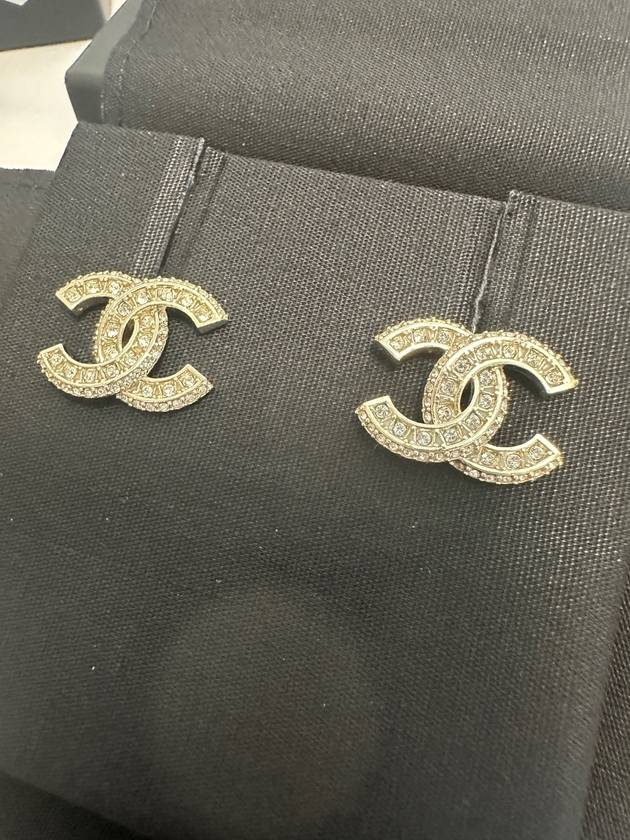 Metal Earrings Diamantes & Gold Crystal - CHANEL - BALAAN 4