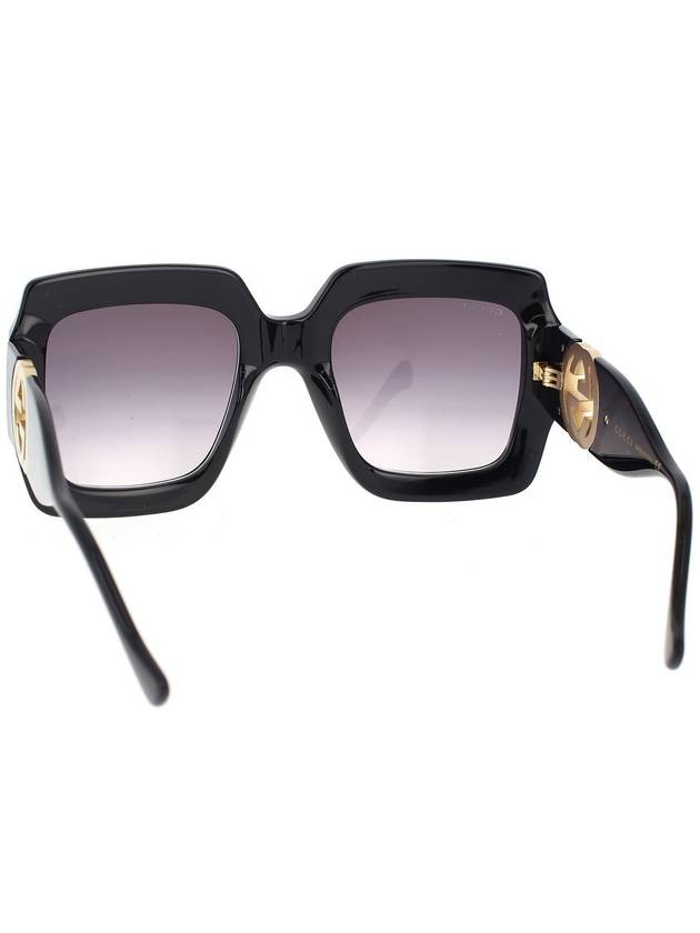 Eyewear Women Gray Gradient Square Sunglasses Black - GUCCI - BALAAN 5