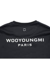 Cotton Back Logo Long Sleeve T-Shirt Black - WOOYOUNGMI - BALAAN 7