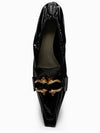 Madame Patent Leather Pumps Heel Black - BOTTEGA VENETA - BALAAN 3