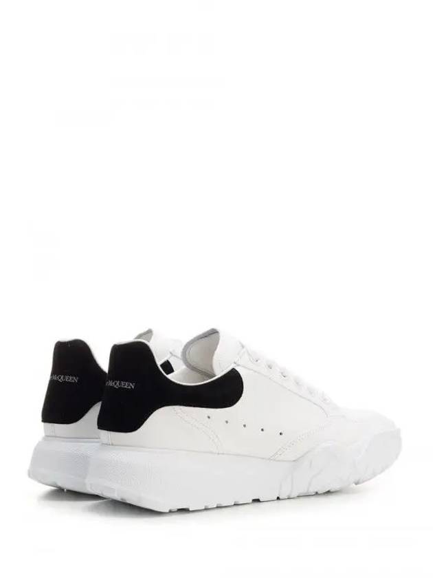 Court Trainers Suede Tab Low Top Sneakers White - ALEXANDER MCQUEEN - BALAAN 4