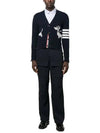 Hector 4 Bar Stripe Cardigan Black - THOM BROWNE - BALAAN 3