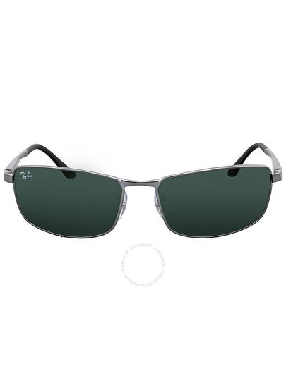 Ray Ban Green Classic G-15 Rectangular Men's Sunglasses RB3498 004/71 61 - RAY-BAN - BALAAN 2