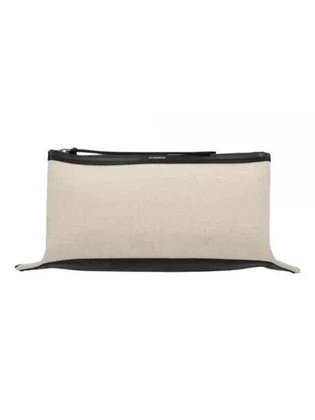 Empire Medium Square Cotton Shoulder Bag Ivory - JIL SANDER - BALAAN 2