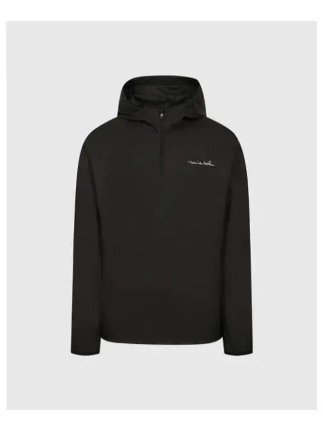 TRAVISMATHEW Men s Layered Anorak Hoodie Jumper Black - TRAVIS SCOTT - BALAAN 1