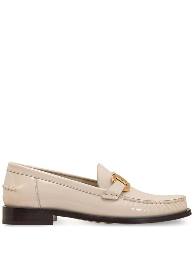 Moccasin Gancini Ornament Loafers White - SALVATORE FERRAGAMO - BALAAN 2