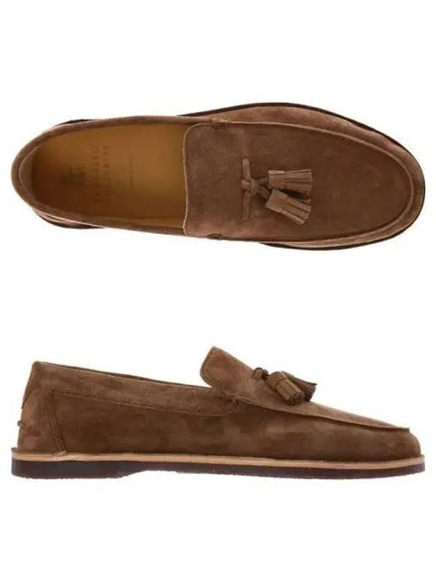 MZUCCLS780 C8418 Tassel Suede Loafer 271733 - BRUNELLO CUCINELLI - BALAAN 1