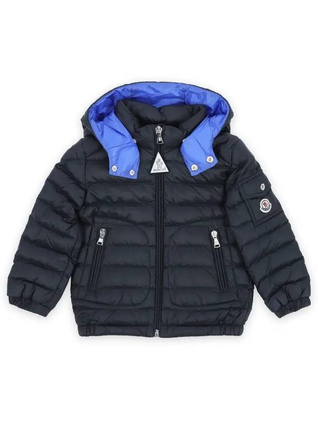 Kids LAUROS Hooded Down Jacket Navy 1A00031 595FE 778 8 10A - MONCLER - BALAAN 1